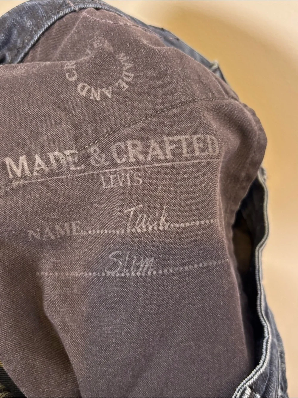 Made & Crafted Levi’s Tack Slim Jeans